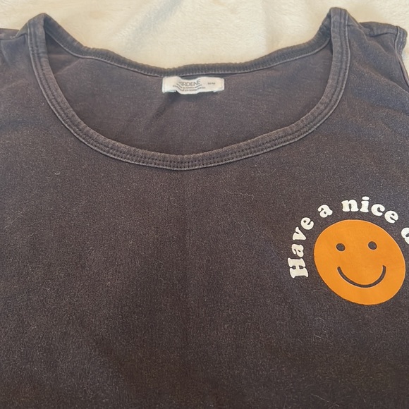 Faded Black “Have A Nice Day” Tee - M - Picture 4 of 5